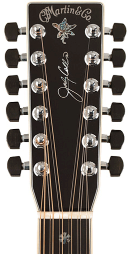 Headstock of the Martin Guitar Judy Collins 12-string