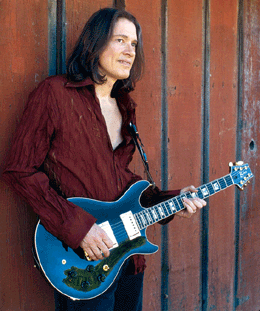 Robben Ford with guitar built by Gene Baker