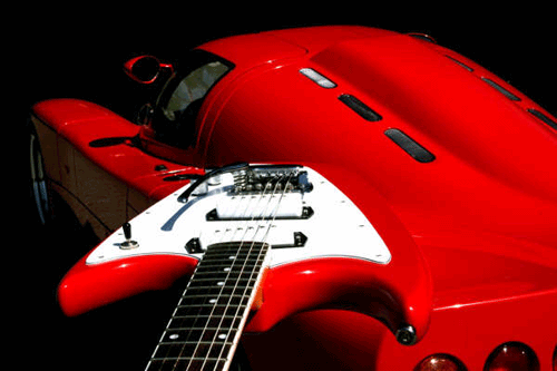 Hallmark Sweptwing guitar. Photo by Michael G. Stewart.