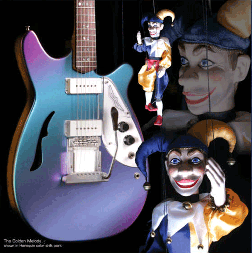 Microfrets Harlequin guitar. Photo by Michael G. Stewart.